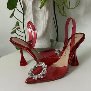 Gianni Bini Red Embellished Heels